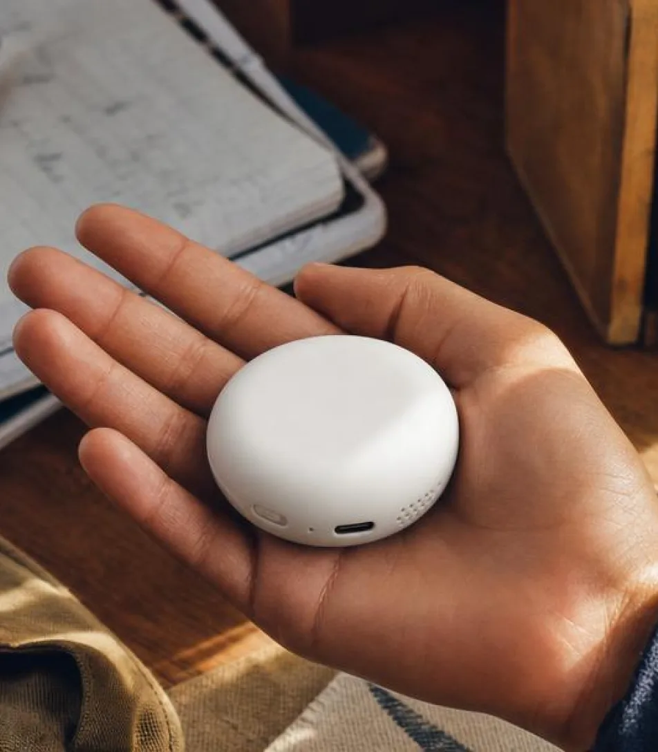 Device in a hand.